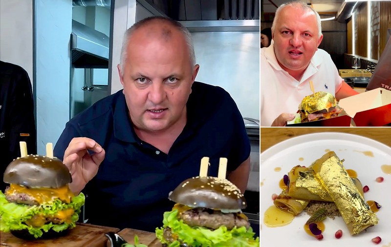 Cine e cu adevărat politicianul PSD care se laudă că vinde cel mai scump burger din lume, 6.200 de dolari, în foiță de aur
