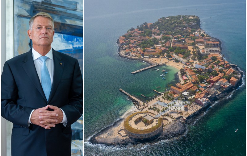 CORESPONDENȚĂ DIN SENEGAL. Klaus Iohannis a vizitat cel mai tragic loc al turneului său african, de unde Nelson Mandela a ieșit cu lacrimi în ochi: Insula Gorée