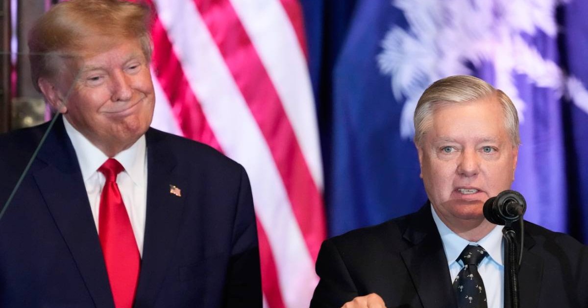 Lindsey Graham și Donald Trump, 2023