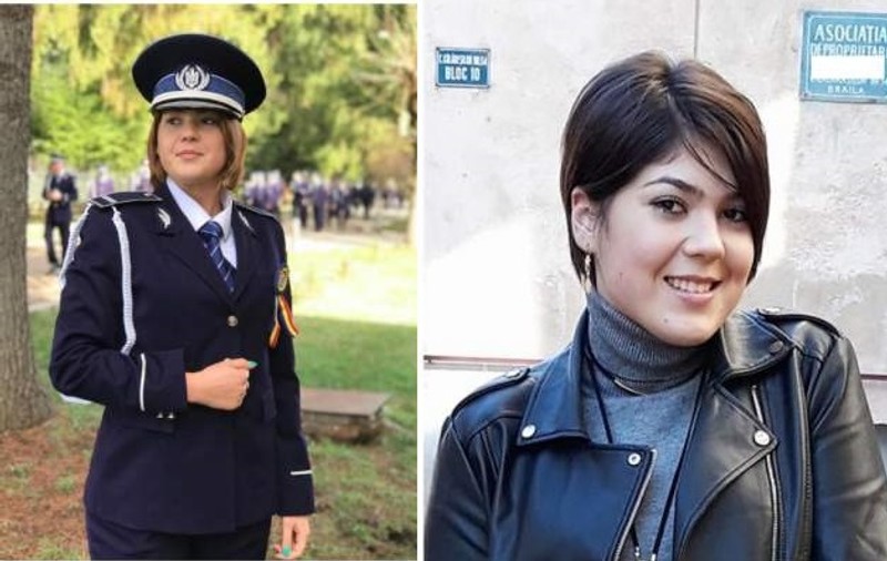 Tânăra poliţistă arsă de vie în accidentul din Brăila, condusă pe ultimul drum. Este înmormântată cu onoruri militare