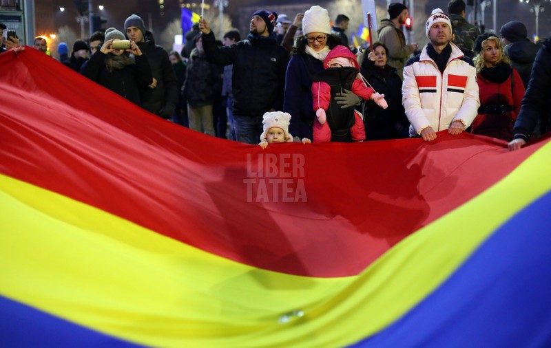 UPDATE. A șasea zi de proteste, un nou record. Peste 500.000 de oameni au protestat în toată țara / FOTO&VIDEO