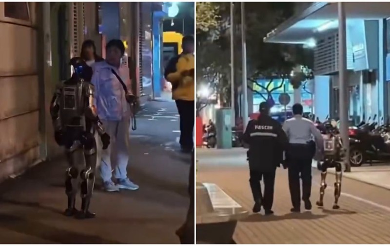 Un robot umanoid a urmărit o femeie de 70 de ani pe stradă și a fost „arestat”, în China | VIDEO