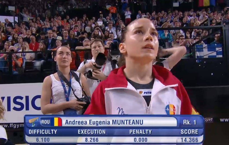 Andreea Munteanu - campioană europeană la bârnă! Berbecar de argint