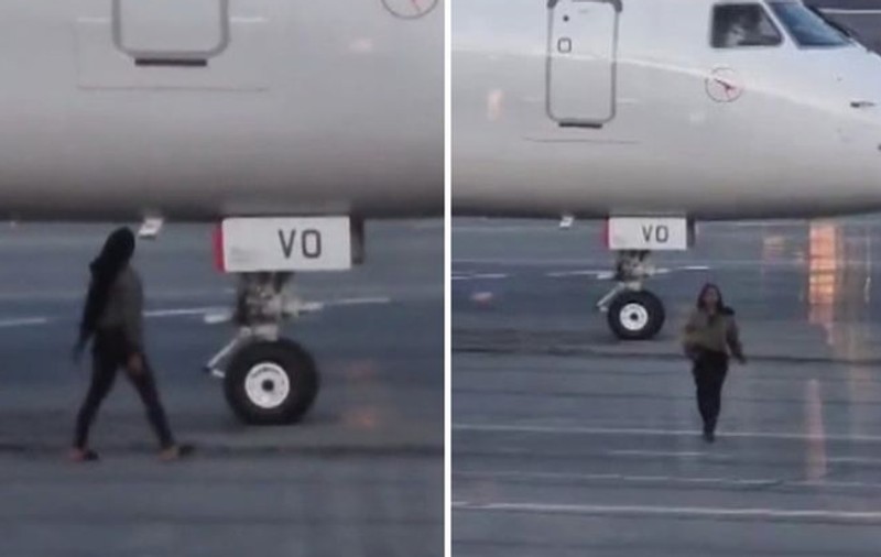 Femeie arestată la Canberra, în Australia, după ce a năvălit pe pistă și a încercat să oprească avionul, să poată urca și ea