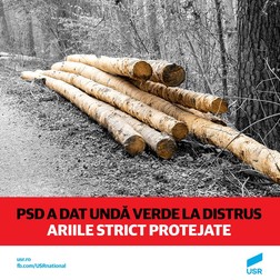 Afișul publicat de USR