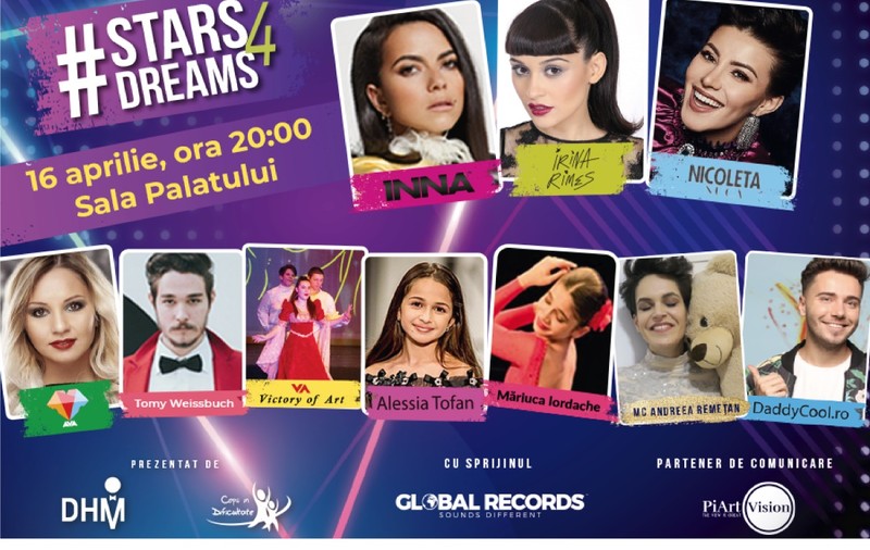 Show caritabil la Sala Palatului dedicat copiilor în dificultate.  INNA: „Voi cânta pe 16 aprilie pentru visurile  unor copii care au nevoie de noi”