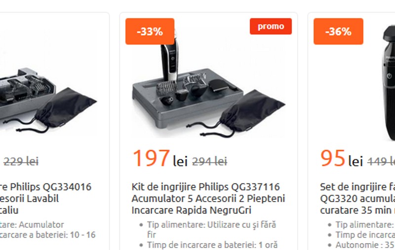 Aparate de bărbierit ieftine de Black Friday 2017. Prețuri avantajoase în noaptea cu cele mai mari reduceri