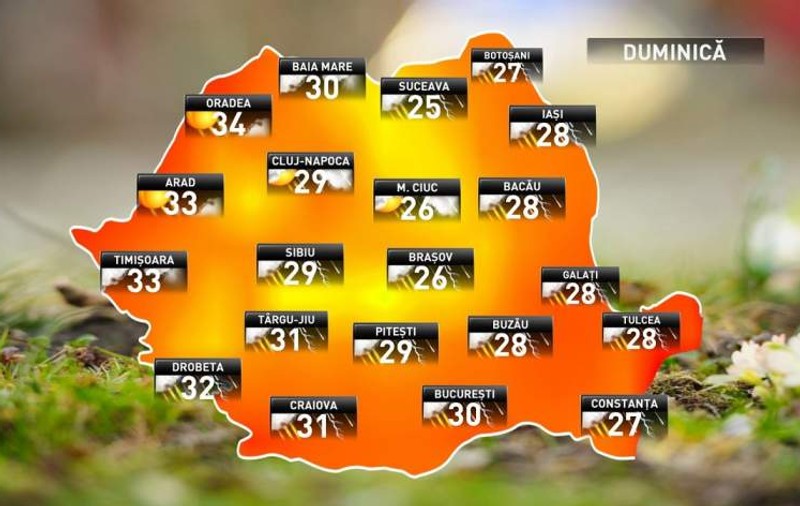 Prognoza meteo pe 29 iulie. Ploi abundente în majoritatea ţării, anunţă meteorologii