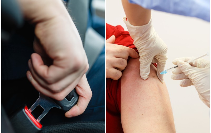 Centura de siguranță salvează vieți chiar dacă mor mulți șoferi ce o poartă. La fel și vaccinurile