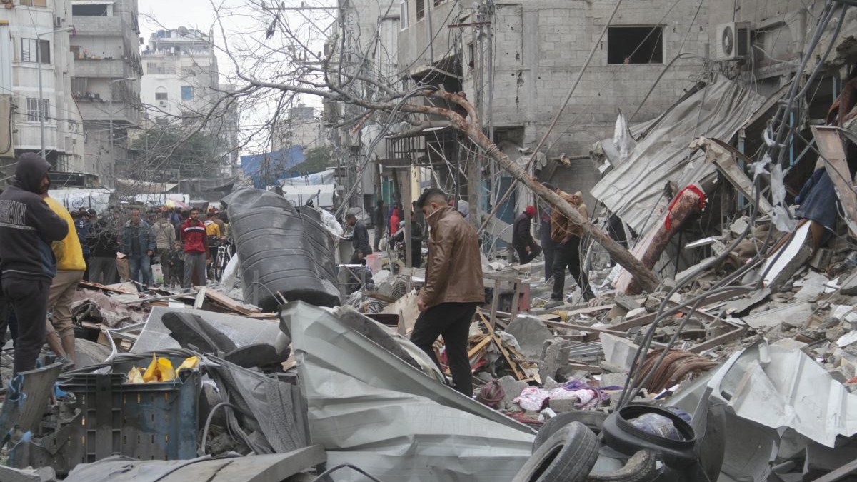 Fâșia Gaza este distrusă de atacurile israeliene