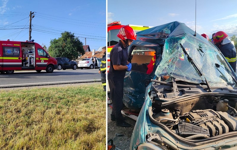 O persoană a murit și alte trei au fost rănite, după ce o mașină a fost lovită de o basculantă, în Prahova