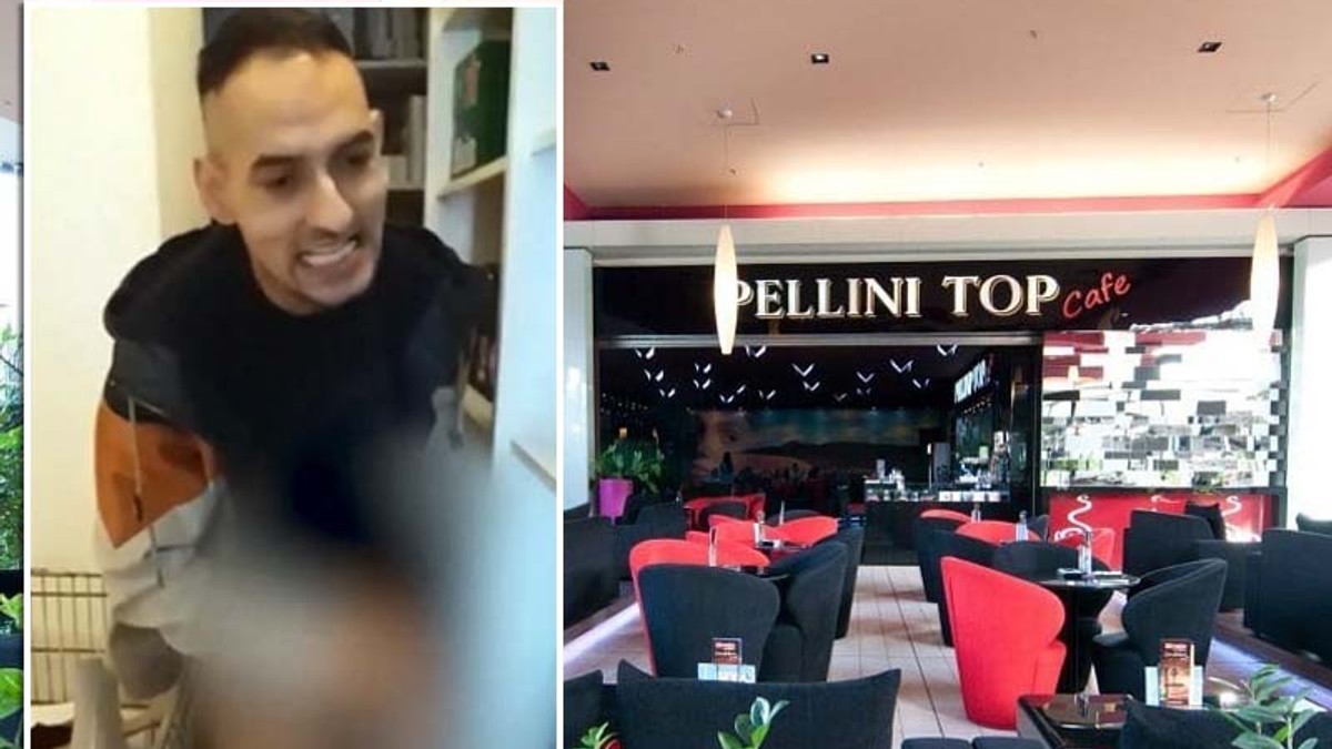 Scene șocante într-o cafenea din Oradea. Un client a fost pus să se dezbrace și să se "joace" cu produsele din rafturi