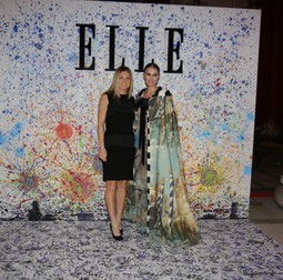 Simona Halep și Roxana Voloșeniuc (redactor-șef Elle România), la Gala Elle Style Awards 2017