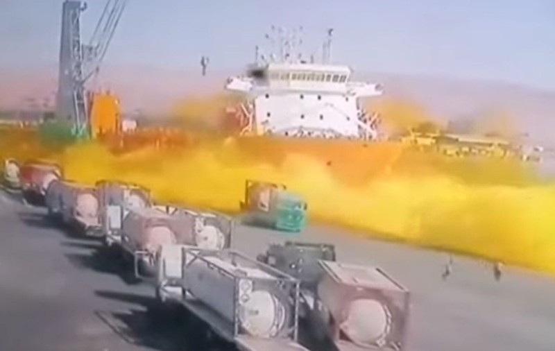 Scurgere de gaz toxic în portul Aqaba din Iordania: 11 morți și sute de răniți