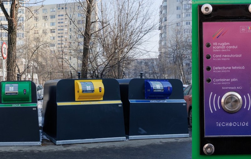 La Iași, gunoiul se aruncă doar cu cardul sau telefonul în cele 175 de insule ecologice