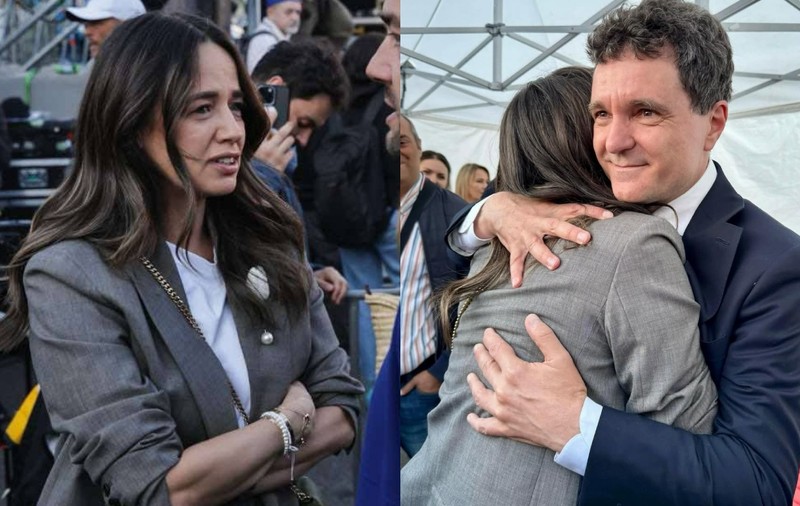 Mesajul transmis de Andreea Raicu la mitingul „România în lumină”: „Ca femeie, am fost învățată să tac”. Vedeta l-a îmbrățișat pe Nicușor Dan