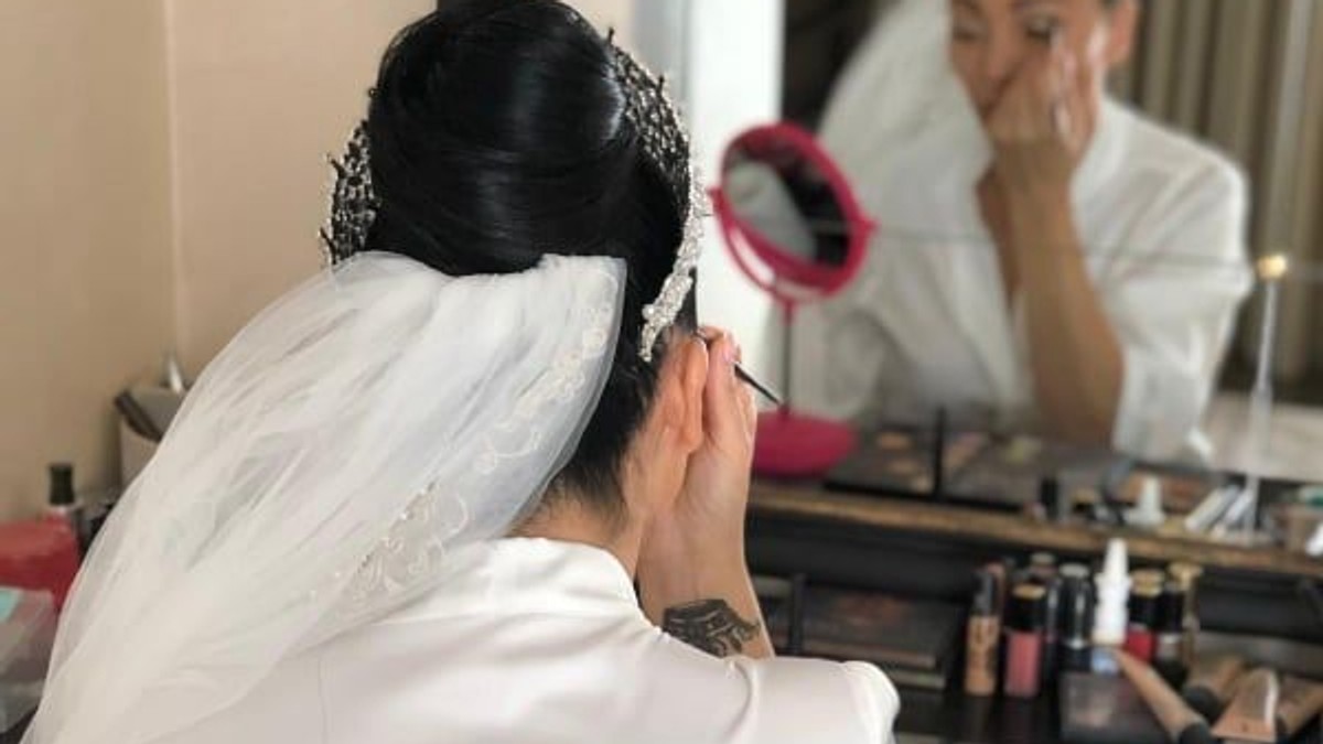 Cum arată rochia de mireasă a lui Brigitte Sfăt. Apariție de senzație a brunetei la nunta cu Florin Pastramă | FOTO