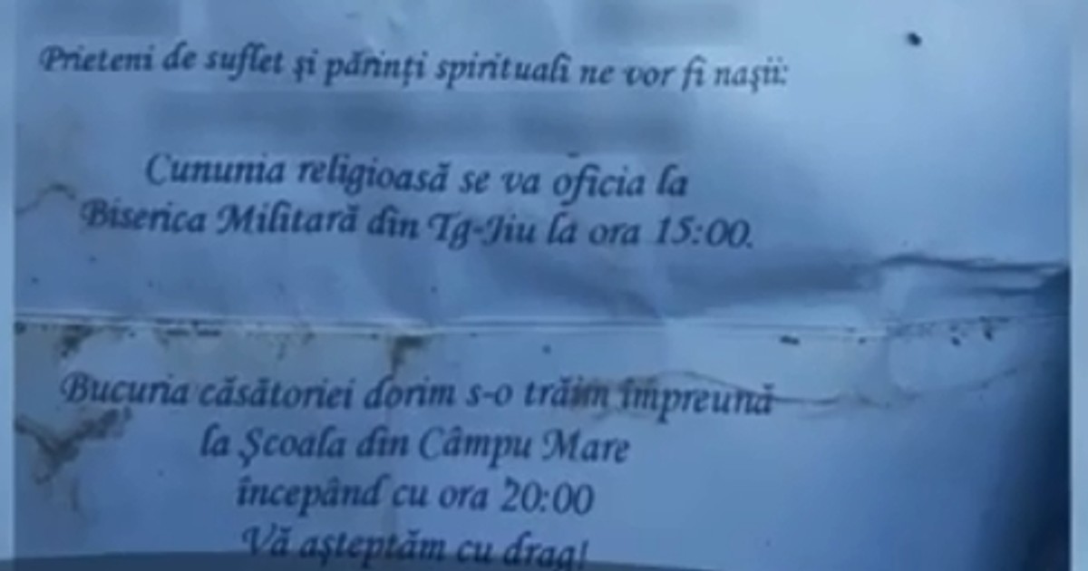 Polițiștii gorjeni au anulat o nuntă care trebuia să se desfășoare azi