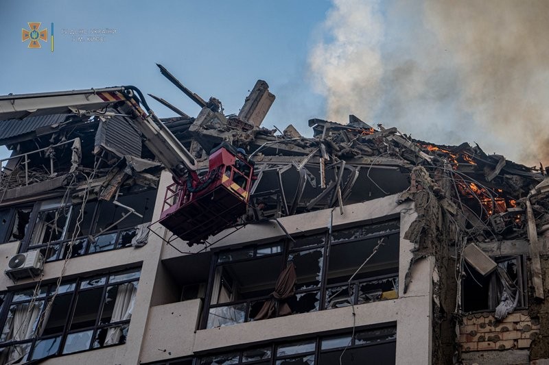 Apartamentul familiei a fost distrus. Tatăl Evgheniei a murit pe loc. Foto: Fakty.