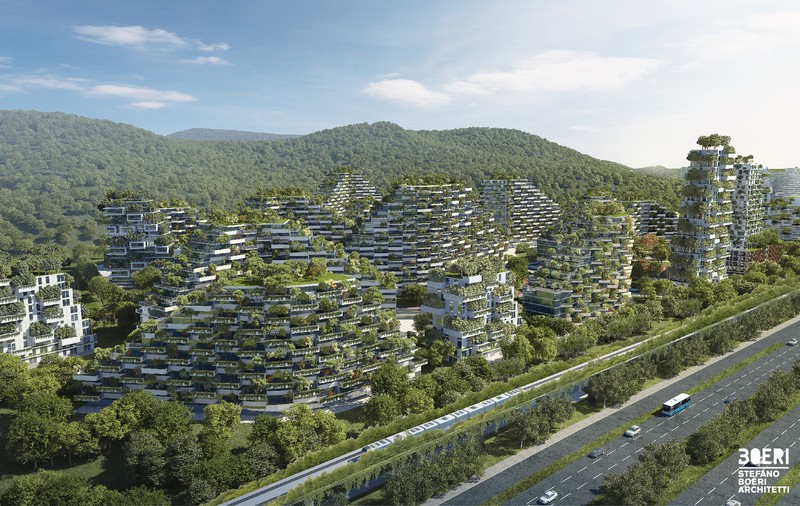 GALERIE FOTO| China plănuiește să-l construiască. Orașul-pădure care ”consumă poluare”
