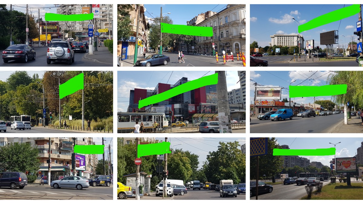 Străzi din Sectorul 5 unde ar fi trebuit să fie bannere de promovare a evenimentelor pentru Semicentenar