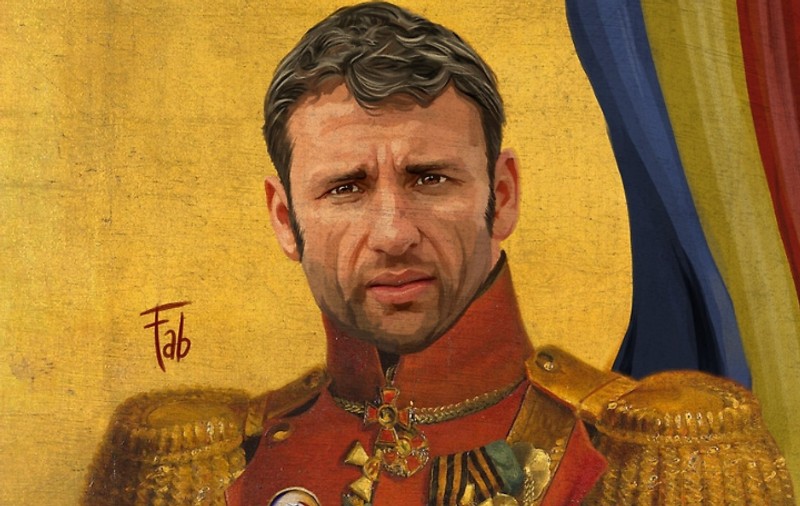Rămâi tablou, nu alta! Răzvan Raț, pictat în postura unui general din secolul al XIX-lea! | GALERIE FOTO