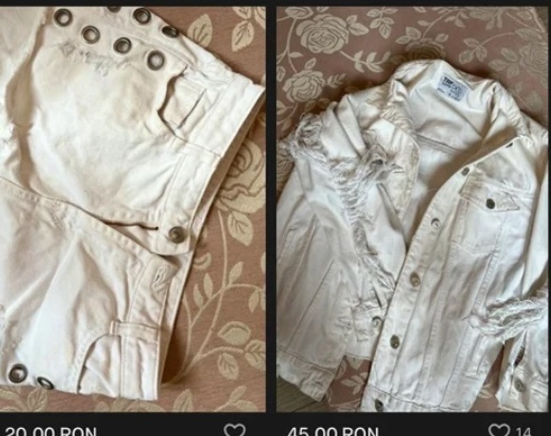 Fiica lui Răzvan Simion vinde pe internet hainele pe care nu le mai poartă. Cât cere pe o geantă sau pe o bluză