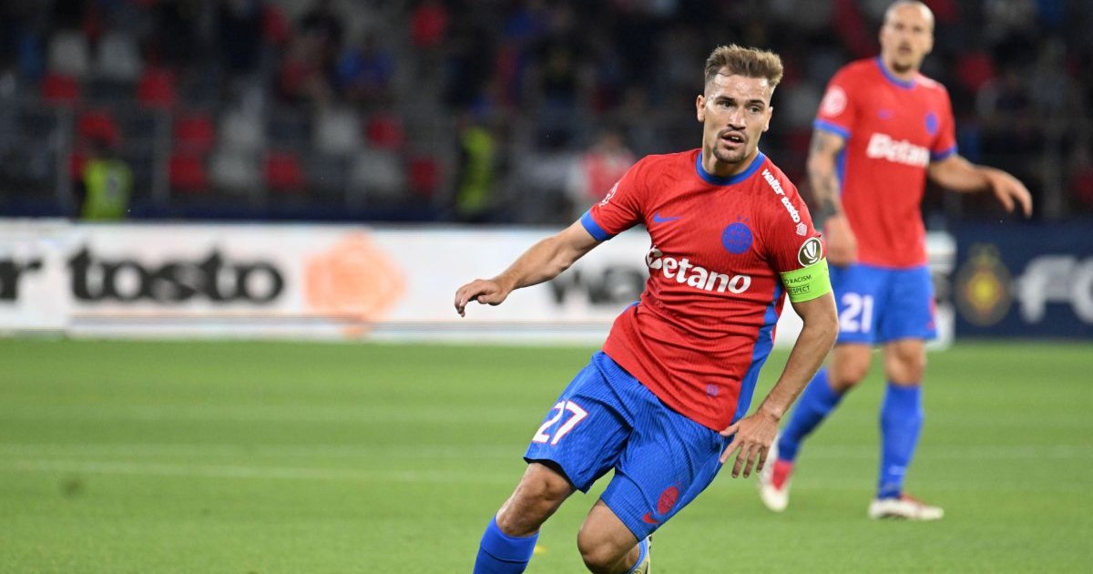 Darius Dumitru Olaru in meciul dintre FCSB si FC Hermannstadt, contand pentru Superliga Superbet, desfasurat pe Stadionul Steaua-Ghencea din Bucuresti, sambata 12 iulie 2025. © FOTO:Razvan Pasarica/SPORT PICTURES