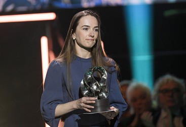 Oleksandra Matviiciuk, la ceremonia de decernare a Premiului Nobel pentru Pace