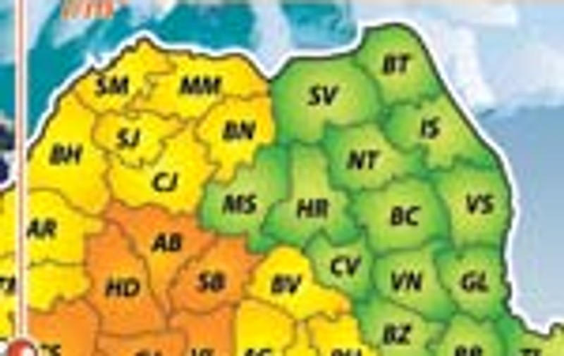 Pericol de inundatii in vestul Romaniei