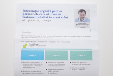 Broșura primită de clienți