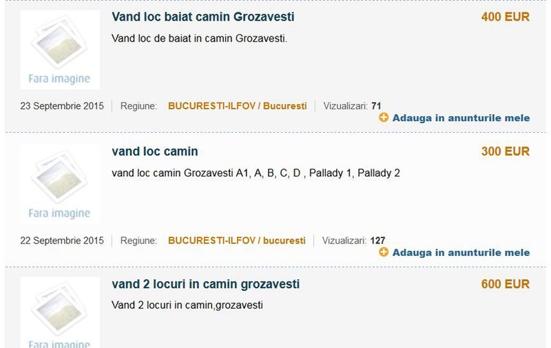 600 de euro pentru un «titlu» de căminist! Universitățile se deschid azi, însă campusurile nu și-au completat «efectivele»
