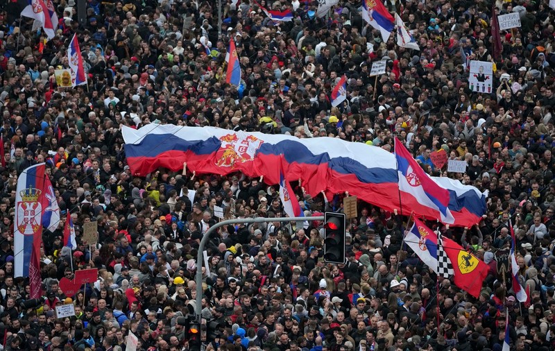 Mesajul președintelui Aleksandar Vucic după cel mai mare protest organizat în istoria post-iugoslavă a Serbiei