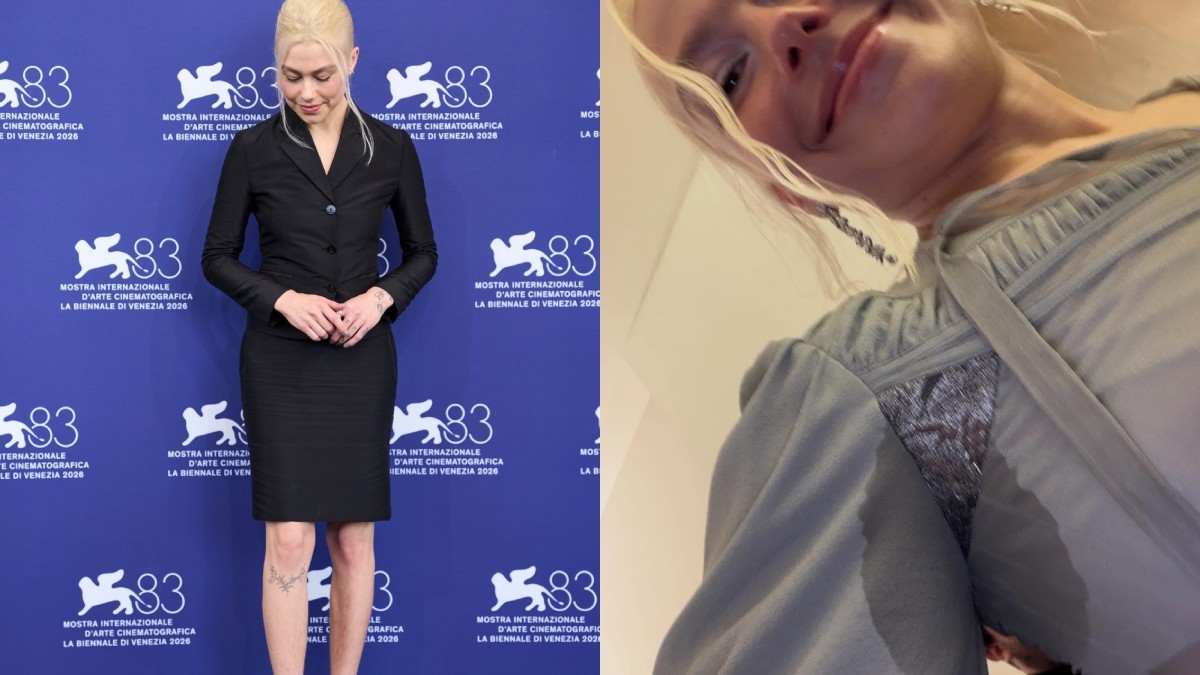 Phoebe Bridgers a apărut cu păr pe picioare și pete de transpirație la Festivalul de Film de la Veneția