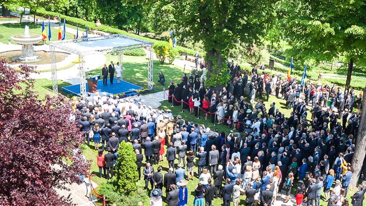 Recepție oficială la Palatul Cotroceni, de Ziua Europei