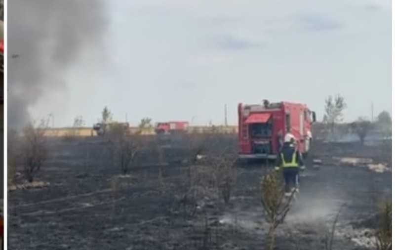 Pompier rănit după ce o autospecială de stingere a luat foc în timpul unei intervenții, în județul Constanța