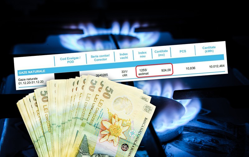 Factură umflată la gaze, de peste 2.000 de lei. Cum a fost prins un client la mijloc, între două mari companii care își dispută piața liberalizată