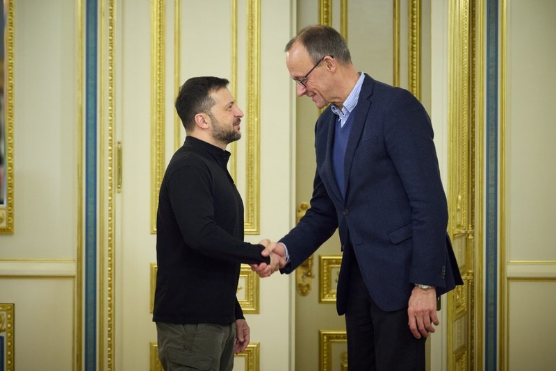 Volodymyr Zelenskyy și Friedrich Merz au discutat despre asistența militară și pașii pentru stabilirea unei păci juste. Foto: president.gov.ua