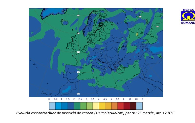 Precizări ANM, după avertizările de vânt: Concentraţiile de monoxid de carbon nu vor avea valori ridicate, în următoarele zile