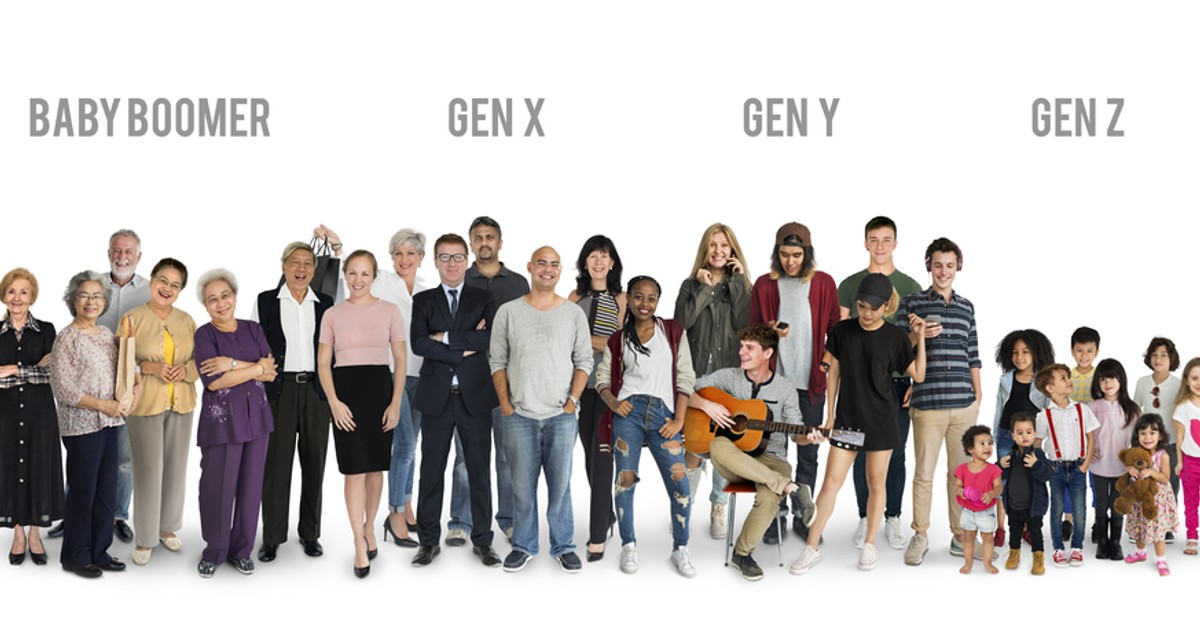 Generaţiile pe grupe de vârstă