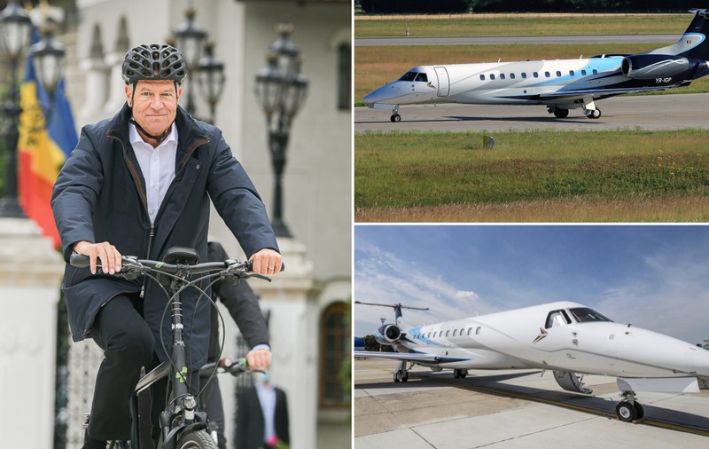 Iohannis a mers de două ori, cu avionul închiriat, pe București-Craiova, zbor de 178 de kilometri. Cât timp a câștigat față de mașină&nbsp;