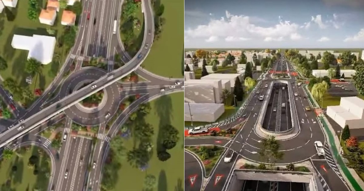Pasajul rutier denivelat de la Baloteșt, pe DN1, și pasajul rutier denivelat de la Bragadiru, pe DN6