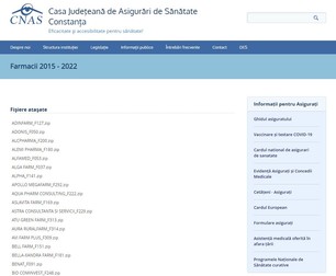 Captură de pe site-ul CJAS Constanța