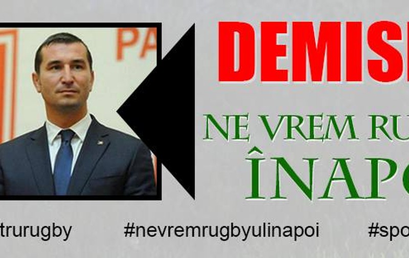 Se cere demisia lui Alin Petrache. ”Revoluționarii” au lansat o pagină de Facebook împotriva șefului Federației Române de Rugby