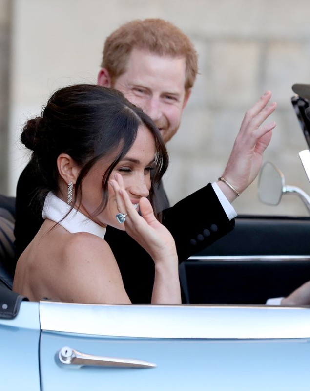 FOTO/ Cum s-au îmbrăcat Prinţul Harry şi Meghan Markle la recepţia de la Frogmore House