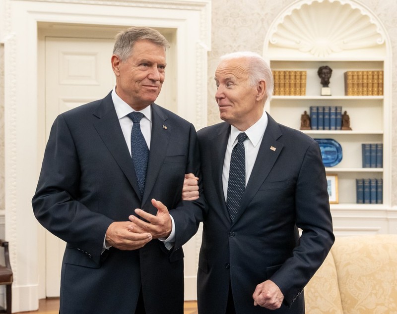 Klaus Iohannis, după întâlnirea cu Joe Biden, despre susținerea SUA pentru șefia NATO: Am decis să continuăm dialogul