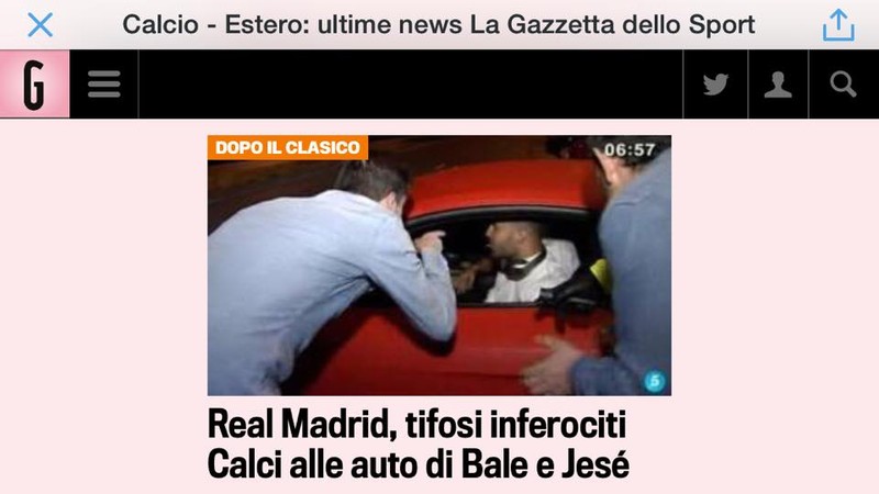 Fotbaliștii de la Real Madrid au fost agresați de fani. foto. Twitter.