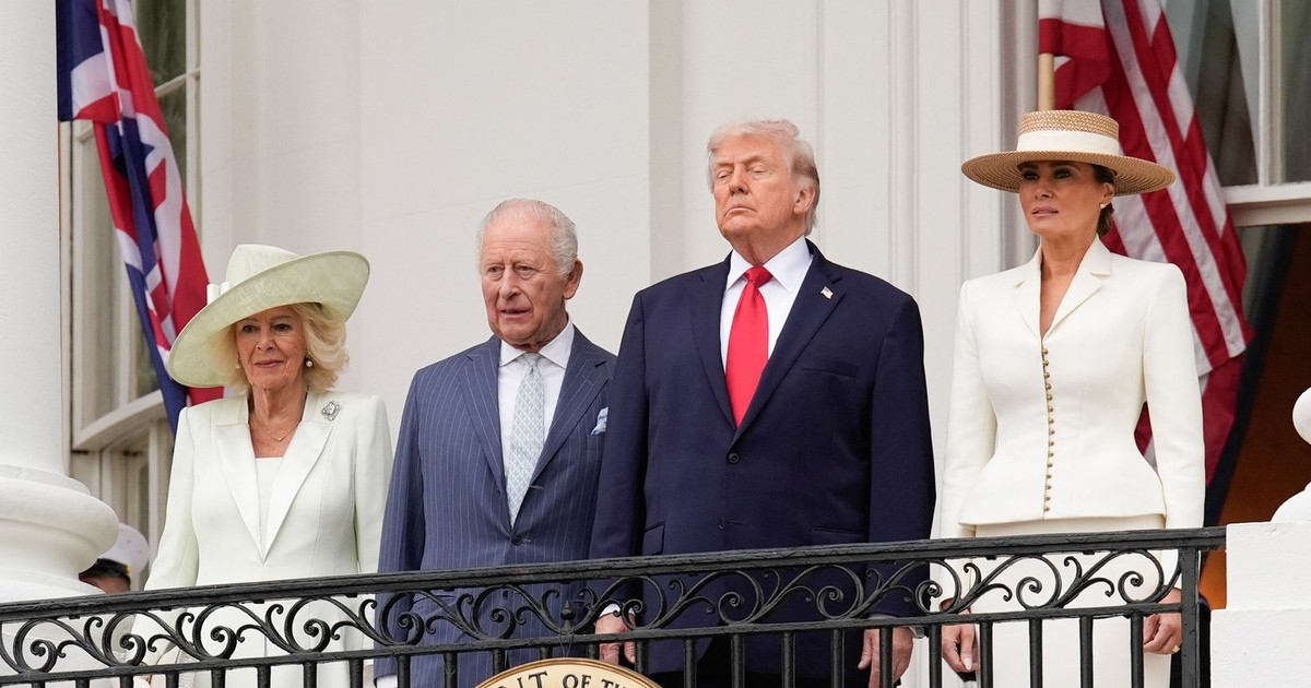 Regele Charles al III-lea și regina Camila, primiți la Casa Albă de Donald și Melania Trump Foto: Profimedia