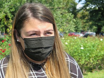 Patricia Moraru a venit din Râmnicu Vâlcea pentru a protesta la București