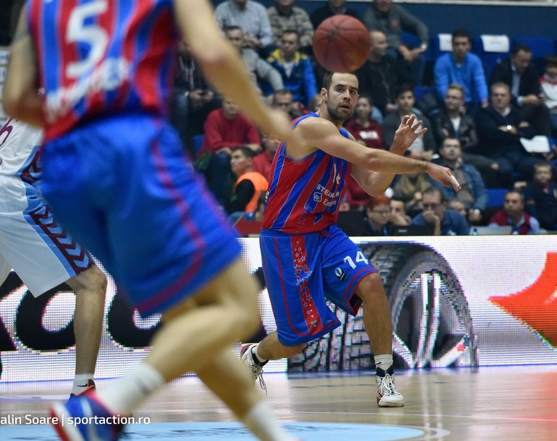 Eurocup: Steaua - Trabzonspor 76-71. ^Galeria boicoteză FCSB-ul, dar a făcut show la baschet